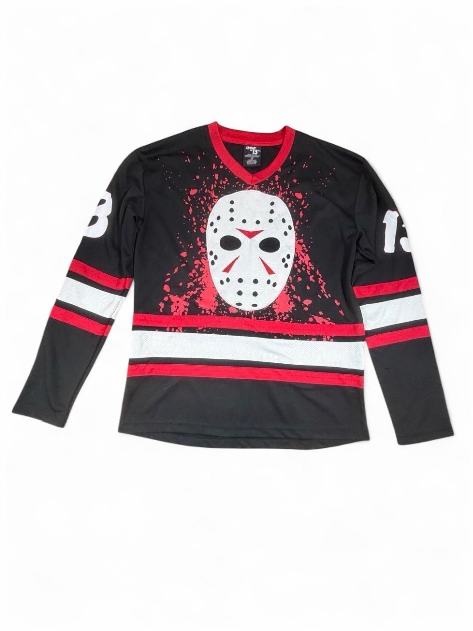 Friday The 13th Jason Voorhees Hockey Jersey Shirt Mask Graphic Small